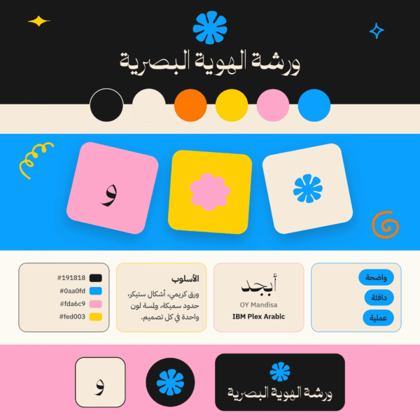 ورشة الهوية البصرية عبر كانفا